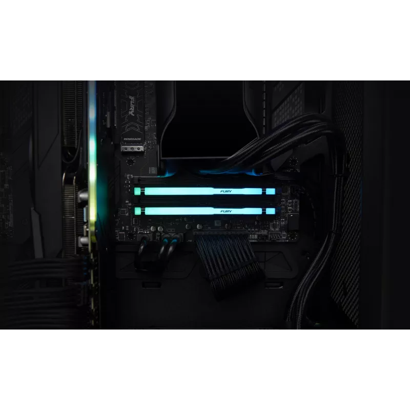 Kingston FURY Beast 64GB (2x32GB) DDR5 5600MHz CL36 RGB atmiņas komplekts