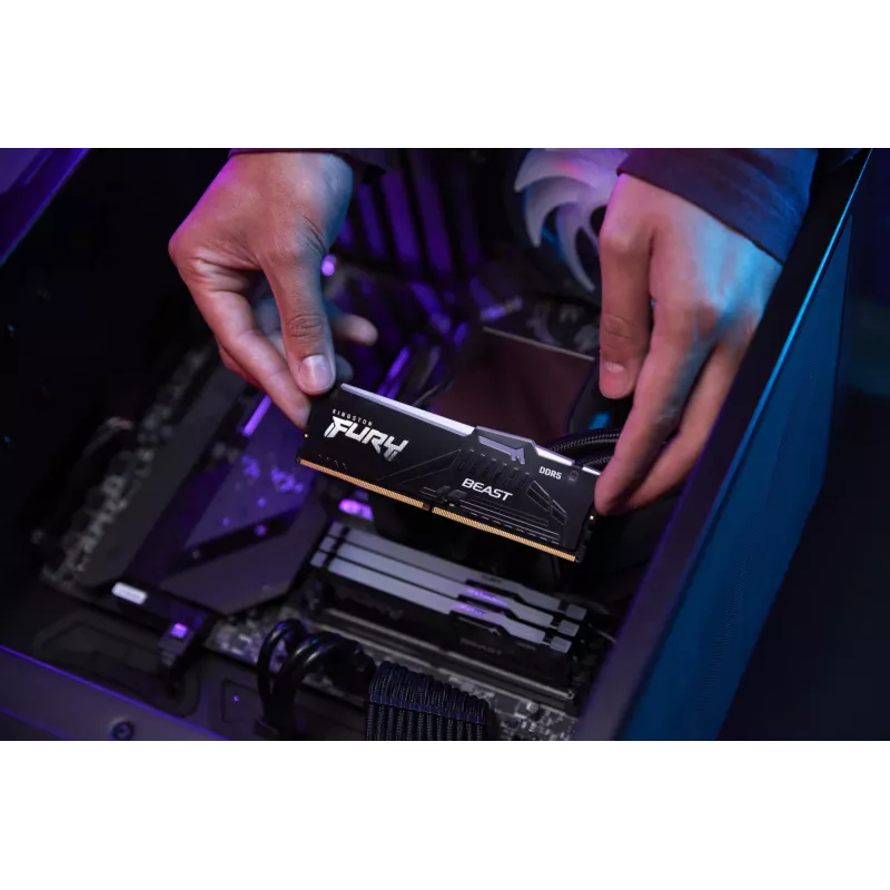 Kingston FURY Beast 64GB (2x32GB) DDR5 5600MHz CL36 RGB atmiņas komplekts