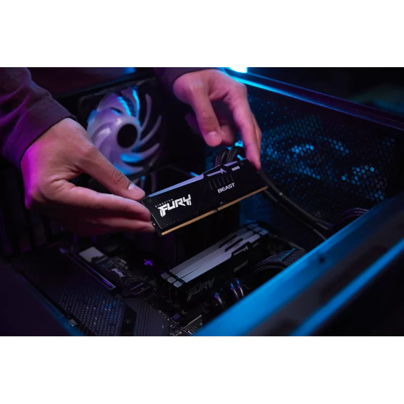 Kingston FURY Beast 64GB (2x32GB) DDR5 5600MHz CL36 RGB atmiņas komplekts