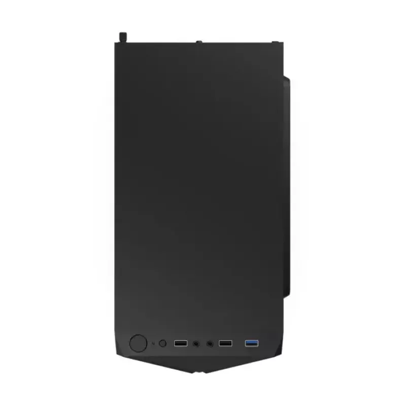 Korpuss KRUX Astro Cube Black — kuba formas korpuss, micro ATX/mini-ITX, 1×3.5 collu + 2×2.5 collu sloti, sānu logs, max PSU 28 cm, max dzesētāja augstums 136 mm