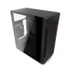 Korpuss KRUX Astro Cube Black — kuba formas korpuss, micro ATX/mini-ITX, 1×3.5 collu + 2×2.5 collu sloti, sānu logs, max PSU 28 cm, max dzesētāja augstums 136 mm