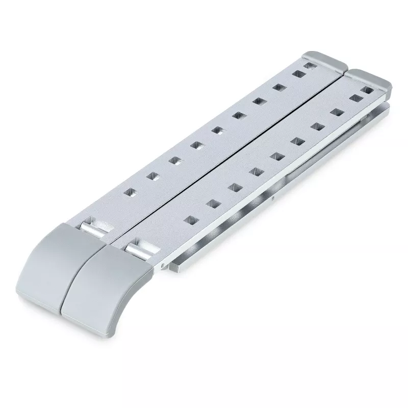 StarTech.com Salokāms klēpjdatora statīvs, portatīvs, regulējams augstums, ergonomisks, ventilējams alumīnija rāmis, atbalsta 10 kg, 9 leņķi, sabrūkams dizains