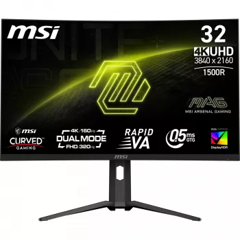 MSI MAG 321CUPDF datora monitors 80 cm (31,5 collas) 3840 x 2160 pikseļi 4K Ultra HD LCD Melns