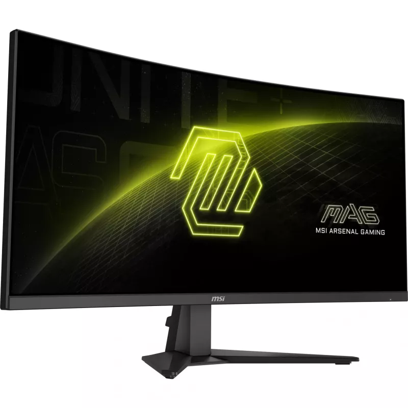 MSI MAG 346CQ dators monitors 86,4 cm (34 colli) 3440 x 1440 pikseļi UltraWide Dual Quad HD LCD Melns