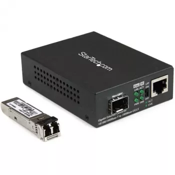 StarTech.com Gigabitu Ethernet šķiedras datu pārveidotājs - Kompakts - 850nm MM LC - 550m