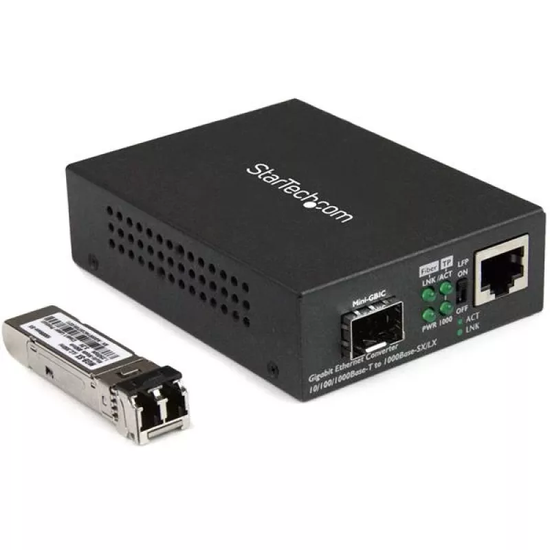 StarTech.com Gigabitu Ethernet šķiedras datu pārveidotājs - Kompakts - 850nm MM LC - 550m