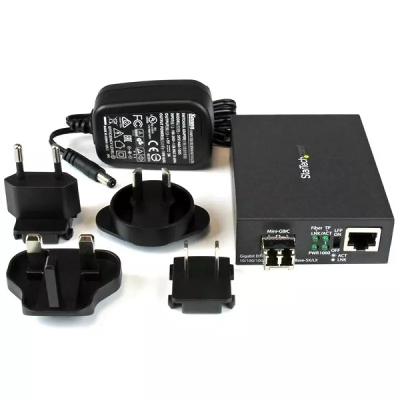 StarTech.com Gigabitu Ethernet šķiedras datu pārveidotājs - Kompakts - 850nm MM LC - 550m