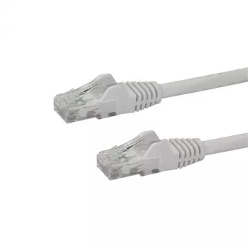 StarTech.com 10m CAT6 Ethernet kabelis - balts CAT 6 Gigabitu Ethernet vads - 250MHz 100W PoE RJ45 UTP tīkla/pievienošanas vads bez aizķeršanās ar sprieguma mazinātāju, individuāli pārbaudīts