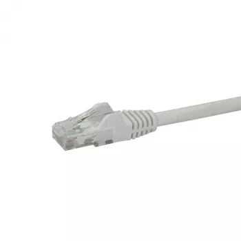 StarTech.com 10m CAT6 Ethernet kabelis - balts CAT 6 Gigabitu Ethernet vads - 250MHz 100W PoE RJ45 UTP tīkla/pievienošanas vads bez aizķeršanās ar sprieguma mazinātāju, individuāli pārbaudīts