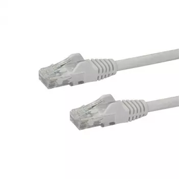 StarTech.com 1m CAT6 Ethernet kabelis - balts CAT 6 Gigabit Ethernet vads - 250MHz 100W PoE RJ45 UTP tīkla/pievienošanas vads bez aizķeršanās ar sprieguma atslogojumu, individuāli pārbaudīts