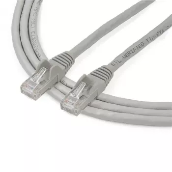 StarTech.com 2m CAT6 Ethernet kabelis - Pelēks CAT 6 Gigabit Ethernet vads - 250MHz 100W PoE RJ45 UTP tīkla/pievienošanas vads, bez āķiem, ar sprieguma atvieglojumu, individuāli pārbaudīts