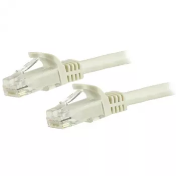 StarTech.com 3m CAT6 Ethernet kabelis - Balts CAT 6 Gigabit Ethernet vads - 250MHz 100W PoE RJ45 UTP tīkla/pievienošanas vads bez aizķeršanās ar sprieguma atslogojumu, individuāli pārbaudīts