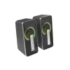 GENESIS Helium 100 BT RGB skaļruņu komplekts 10 W PC/Laptop Melns, Sudrabs 2.0 kanāli Bluetooth
