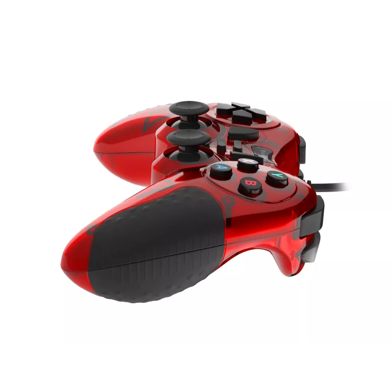 GENESIS MANGAN 200 Red USB 2.0 spēļu kontrolieris (gamepad) ar analogajiem un digitālajiem taustiņiem