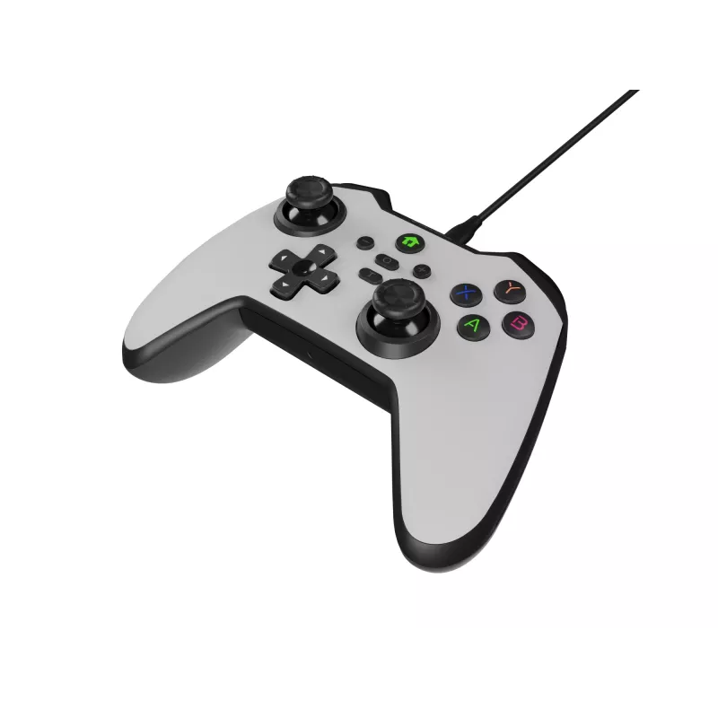 GENESIS Mangan 300 White USB spēļu kontrolieris Analogs / Digitāls Android, Nintendo Switch, PC