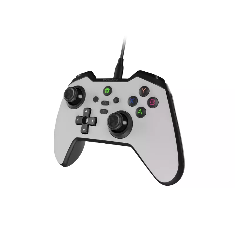 GENESIS Mangan 300 White USB spēļu kontrolieris Analogs / Digitāls Android, Nintendo Switch, PC