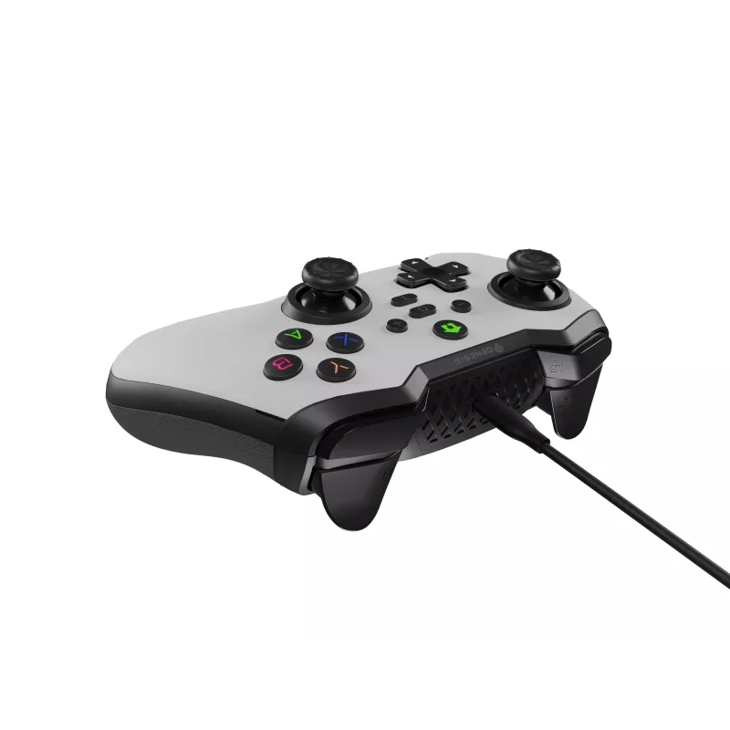 GENESIS Mangan 300 White USB spēļu kontrolieris Analogs / Digitāls Android, Nintendo Switch, PC