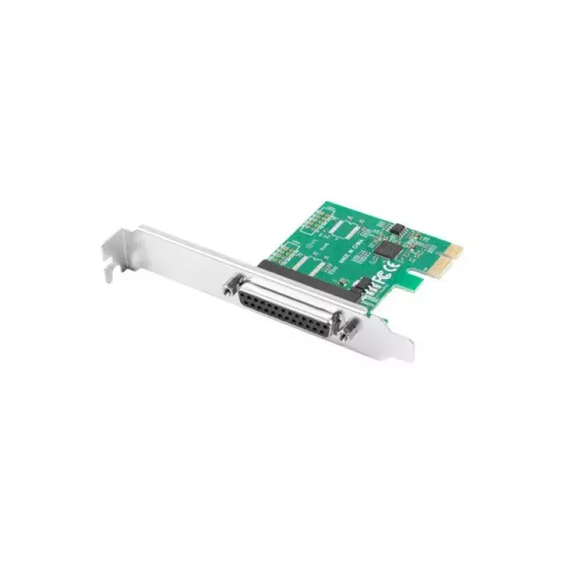 Lanberg PCE-LPT-001 PCIe paralēlā LPT (DB25) porta paplašinājuma karte, zema profila stiprinājums