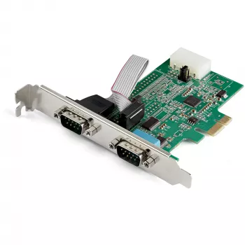 StarTech.com PEX2S953 2-portu PCI Express RS232 seriālā adaptera karte - PCIe RS232 seriālā kontrollera karte - PCIe uz diviem seriālajiem DB9 portiem - 16950 UART - paplašināšanas karte - Windows un Linux