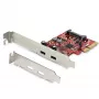 StarTech.com 2-Port USB 3.2 Gen 2 PCIe karte, USB-C 10Gbps, PCI Express 3.0 x4, ASMedia ASM3142, Windows/macOS/Linux, TAA