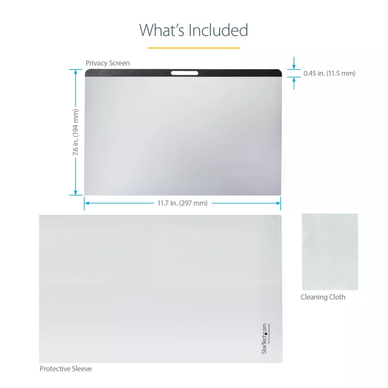 StarTech.com Privātuma ekrāns 13 inch MacBook Pro & MacBook Air - Magnētisks noņemams drošības filtrs - Zilās gaismas samazināšana 16:10 - Matēts/Spīdīgs - +/-30 grādi
