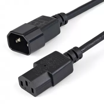 StarTech.com PXT1001M 1m pagarinātāja vads, C14–C13, 10A 125V, 18AWG