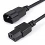 StarTech.com PXT1001M 1m pagarinātāja vads, C14–C13, 10A 125V, 18AWG
