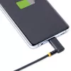 StarTech.com 6ft (2m) USB C lādēšanas kabelis ar taisno leņķi - 60W PD 3A - izturīgs ātrās uzlādes USB-C kabelis - melns USB 2.0 Type-C - pastiprināts ar aramīda šķiedru - USB lādēšanas vads