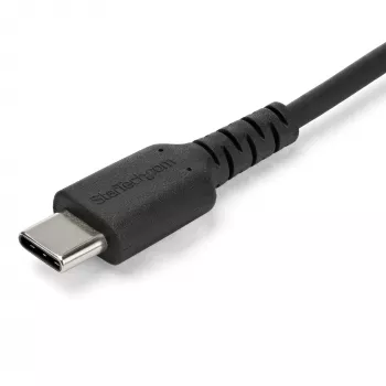 StarTech.com 2m USB A uz USB C lādēšanas kabelis - izturīgs ātrās uzlādes un datu sinhronizācijas USB 2.0 kabelis - pastiprināts TPE apvalks, aramīda šķiedra, 3A, melns