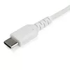 StarTech.com 1m USB C lādēšanas kabelis - izturīgs ātrās uzlādes un sinhronizācijas USB 2.0 Type C uz USB C klēpjdatora lādētāja vads - TPE apvalks, aramīda šķiedra, M/M, 60W, balts - Samsung S10 S20 iPad Pro MS Surface