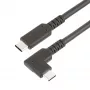 StarTech.com 6.6ft (2m) USB-C kabelis, taisnleņķa, USB 5Gbps, 100W (5A) jaudas piegāde, 4K 60Hz DP Alt režīms, izturīgs USB C vads - saderīgs ar Thunderbolt