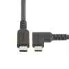 StarTech.com 6.6ft (2m) USB-C kabelis, taisnleņķa, USB 5Gbps, 100W (5A) jaudas piegāde, 4K 60Hz DP Alt režīms, izturīgs USB C vads - saderīgs ar Thunderbolt