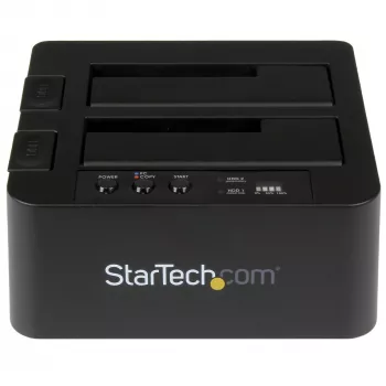 StarTech.com autonomais cietā diska dublikators, divu nodalījumu HDD/SSD klonētājs/kopētājs, USB 3.1 (10Gbps) uz SATA III HDD/SSD dokošanas stacija, cietā diska dublikatora doks, cietā diska klonētājs