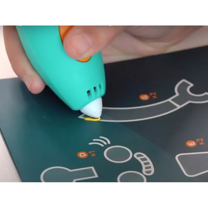 3Doodler Start Plus 3D pildspalva 0,77 mm Tirkīza, Dzeltena