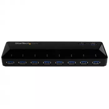 StarTech.com 10-Portu USB 3.0 Hubs ar Uzlādes un Sinhronizācijas Portiem - 2 x 1.5A Porti