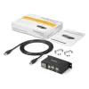 StarTech.com 4-Portu USB 2.0 Hub - Metāla Industriālais USB-A Hub - DIN Sliežu, Sienas vai Galda Montējams USB Datu Hub - TAA Atbilstošs USB Paplašinātājs