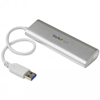 StarTech.com 4 portu USB centrmezgls, USB A uz 4x USB-A pieslēgvietām, USB 5Gbps, izturīgs dizains, barots no kopnes, portatīvs klēpjdatora USB 3.0 centrmezgls