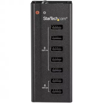 StarTech.com 7 Portu USB Lādēšanas Stacija ar 5x 1A un 2x 2A Portiem