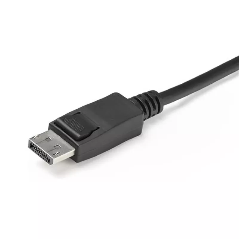 StarTech.com 2 Portu DisplayPort KVM Slēdzis - 4K 60Hz - Kompakts Divu Portu UHD DP 1.2 USB Galddatora KVM Slēdzis ar 1,2m Kabeļiem un Audio - Barošana no USB un Tālvadības Pārslēgšana - MacBook ThinkPad