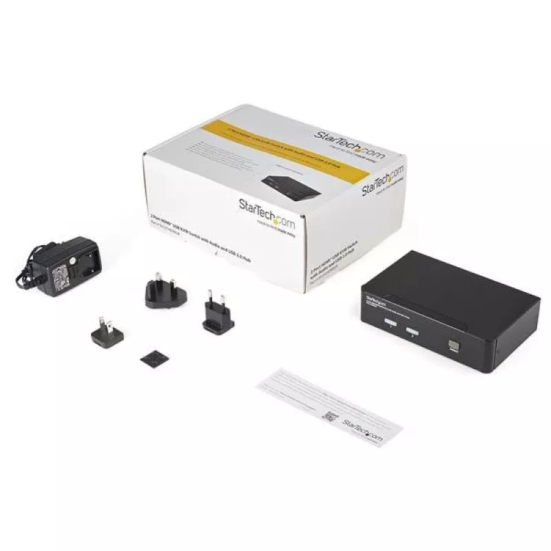 StarTech.com 2 Portu USB HDMI KVM Slēdzis ar Audio un USB 2.0 HUB