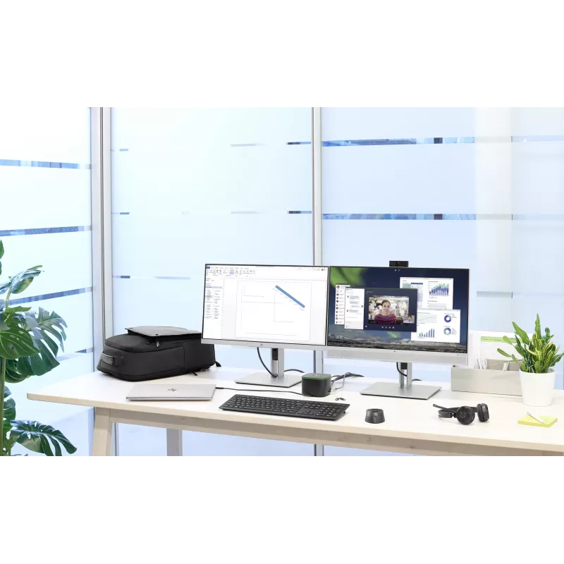 HP bloķēšanas kabelis ar atslēgu 10 mm, 1,83 m, apaļa atslēga, cinkots tērauds, melns