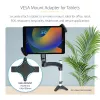 StarTech.com VESA stiprinājuma adapteris planšetēm 7,9–12,5 collām – līdz 2 kg – 75×75/100×100 mm VESA – universāla pretzagšanas planšetes VESA skava – drošs planšetes stiprinājums – melns