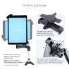 StarTech.com VESA stiprinājuma adapteris planšetēm 7,9–12,5 collām – līdz 2 kg – 75×75/100×100 mm VESA – universāla pretzagšanas planšetes VESA skava – drošs planšetes stiprinājums – melns