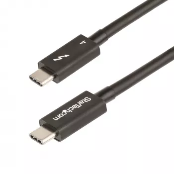 StarTech.com 1m Thunderbolt 4 kabelis - 40Gbps - 100W PD - 4K/8K video - Intel sertificēts - saderīgs ar USB4/Thunderbolt 3/USB 3.2/USB Type-C/DisplayPort