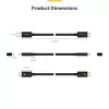 StarTech.com 1m Thunderbolt 5 kabelis, 80Gbps/līdz 120Gbps, 240W PD, 8K 60Hz, sertificēts Thunderbolt kabelis - saderīgs ar Thunderbolt 4/USB4/USB-C