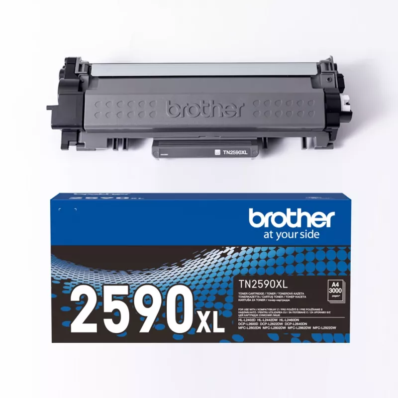 Brother TN-2590XL oriģinālā tonera kasetne, melna, 1 gab.