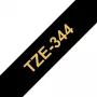 Brother Laminēta lente 18mm, Zelts uz melna, TZe, Termopārnese