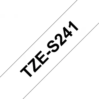 Brother TZE-S241 marķēšanas lente Melns uz balta TZ