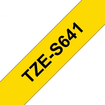 Brother TZE-S641 līmlentes kasetne melns uz dzeltena TZ