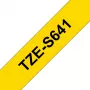 Brother TZE-S641 līmlentes kasetne melns uz dzeltena TZ